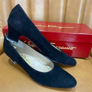Salvatore Ferragamo Black Suede Shoes